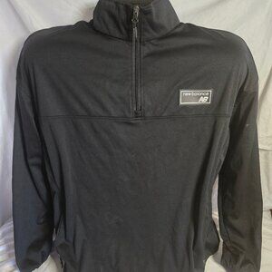 New Balance 1/4 Zip Black Lined Pull Over 2XL